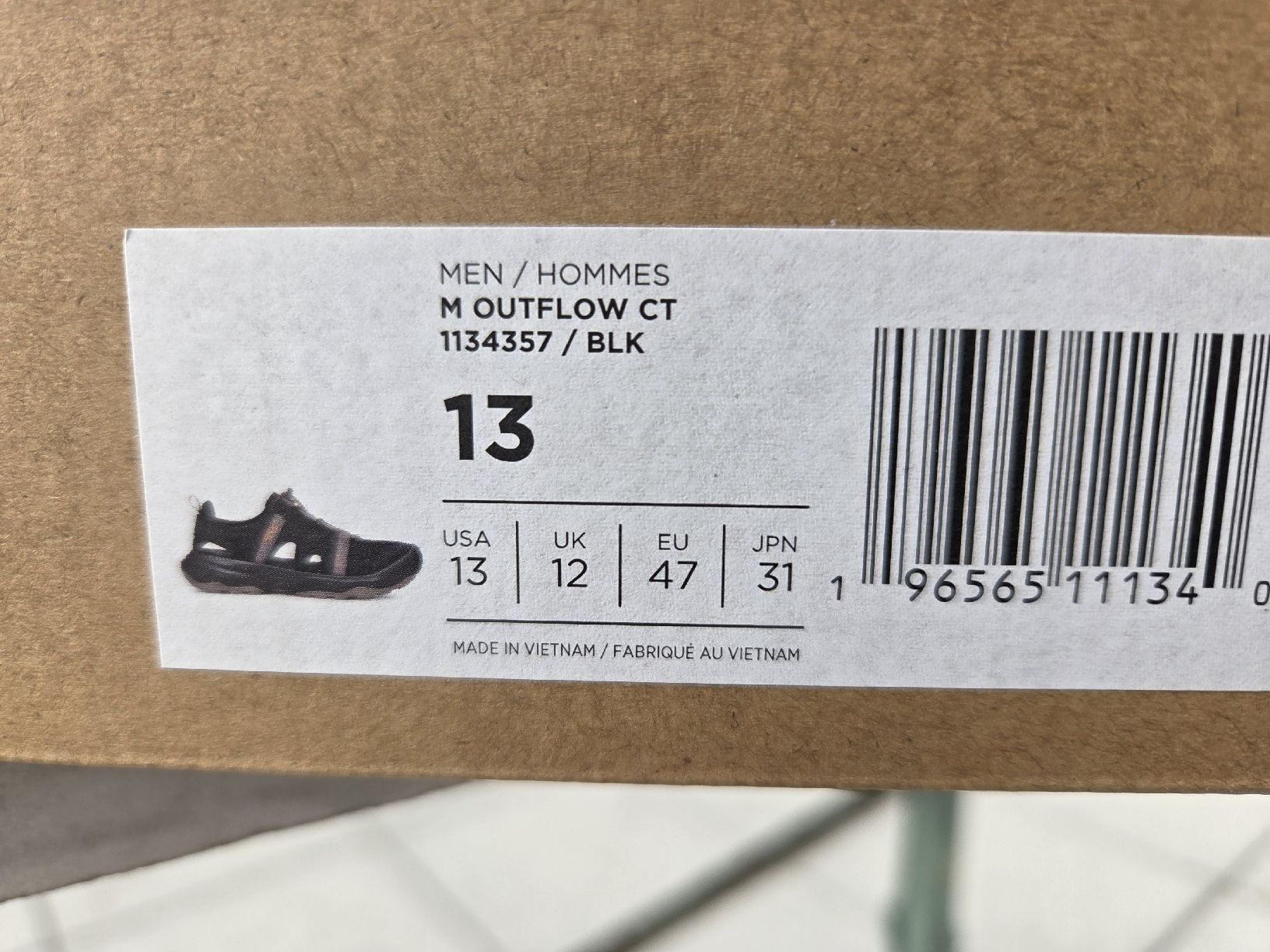 Teva Chaussures hommes: Neu/Orginalverpackung Teva M OUTFLOW EU47 Schwarz – Neuf avec emballage d'origine à Bern par fue_89tq 3