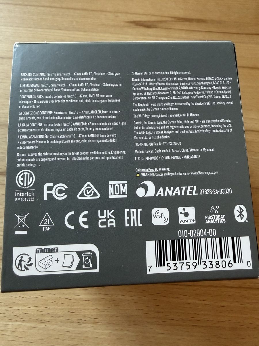 Garmin Smartwatch: Garmin Fenix 8 Amoled – Nuovo e nell'imballaggio originale da Chur venduto da Sim7000 3