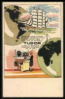 Reklame für ein Detektorradio von Tudor