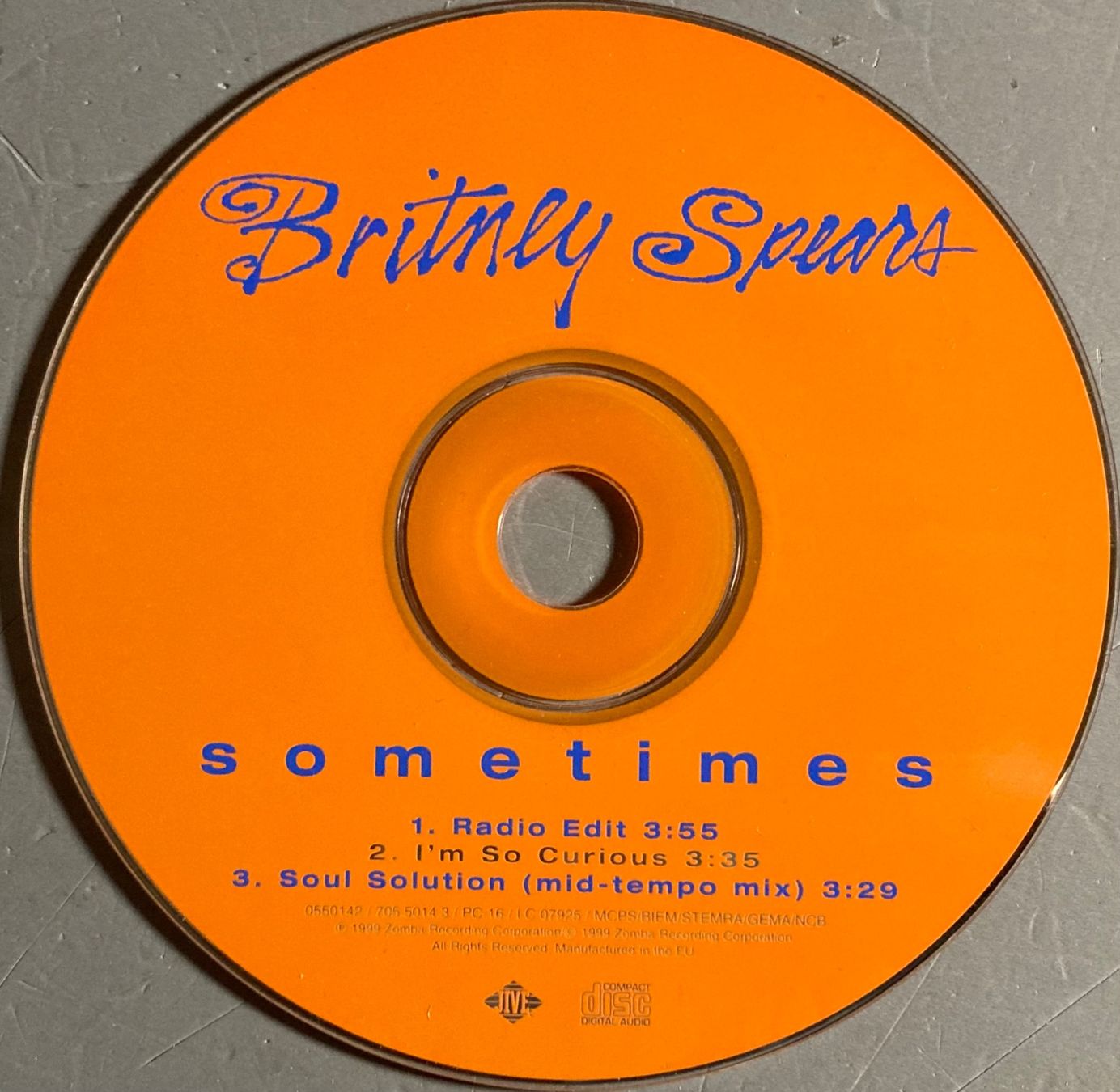 CD: BRITNEY SPEARS - SOMETIMES – Usato da Poliez-Pittet venduto da Newtown-Records 1
