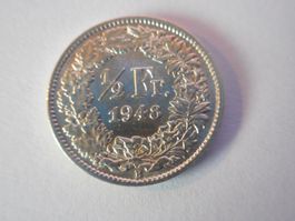 50 Rp. 1948 silber vorz