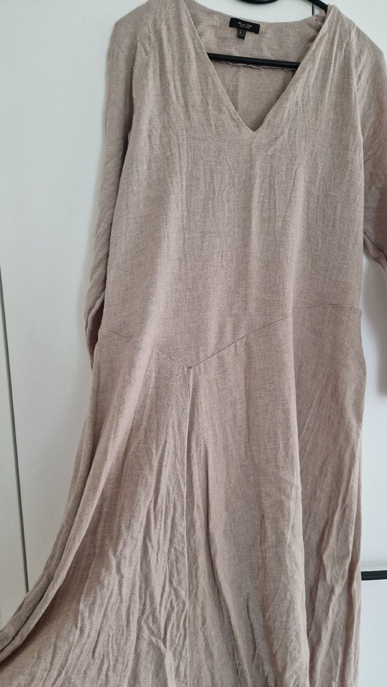 Massimo Dutti Vestiti: Midikleid Massimo Dutti Beige – Nuovo (secondo la descrizione) da Winznau venduto da Lauralavera1 2