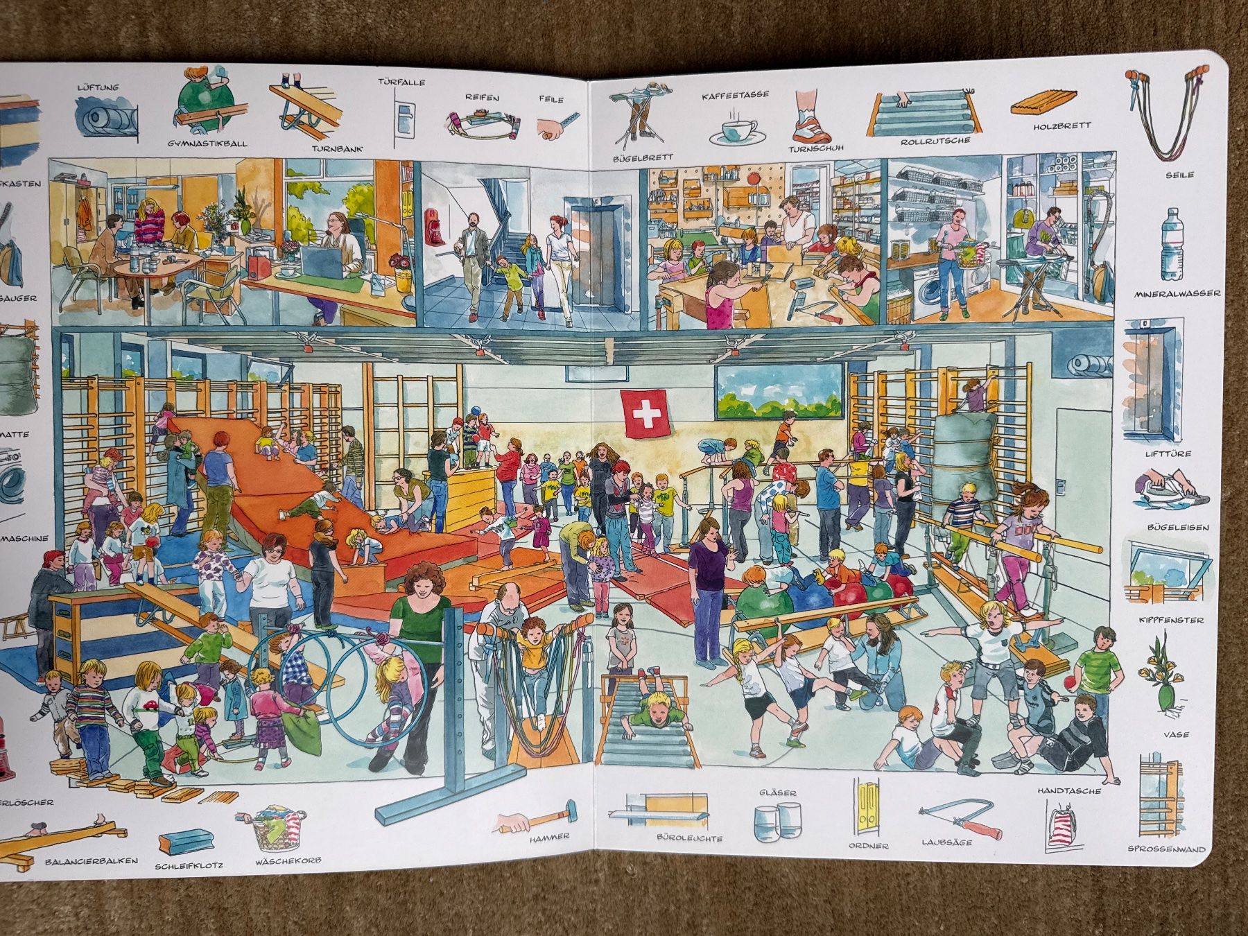 Libri: Wimmelbuch - Mein Schweizer Kindergarten – Nuovo (secondo la descrizione) da Aarau venduto da Kilauea 1
