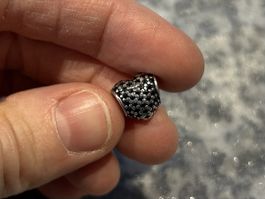 Pandora schwarzes Pavé-Herz 🖤 wunderschön funkelnd 💎 Top!