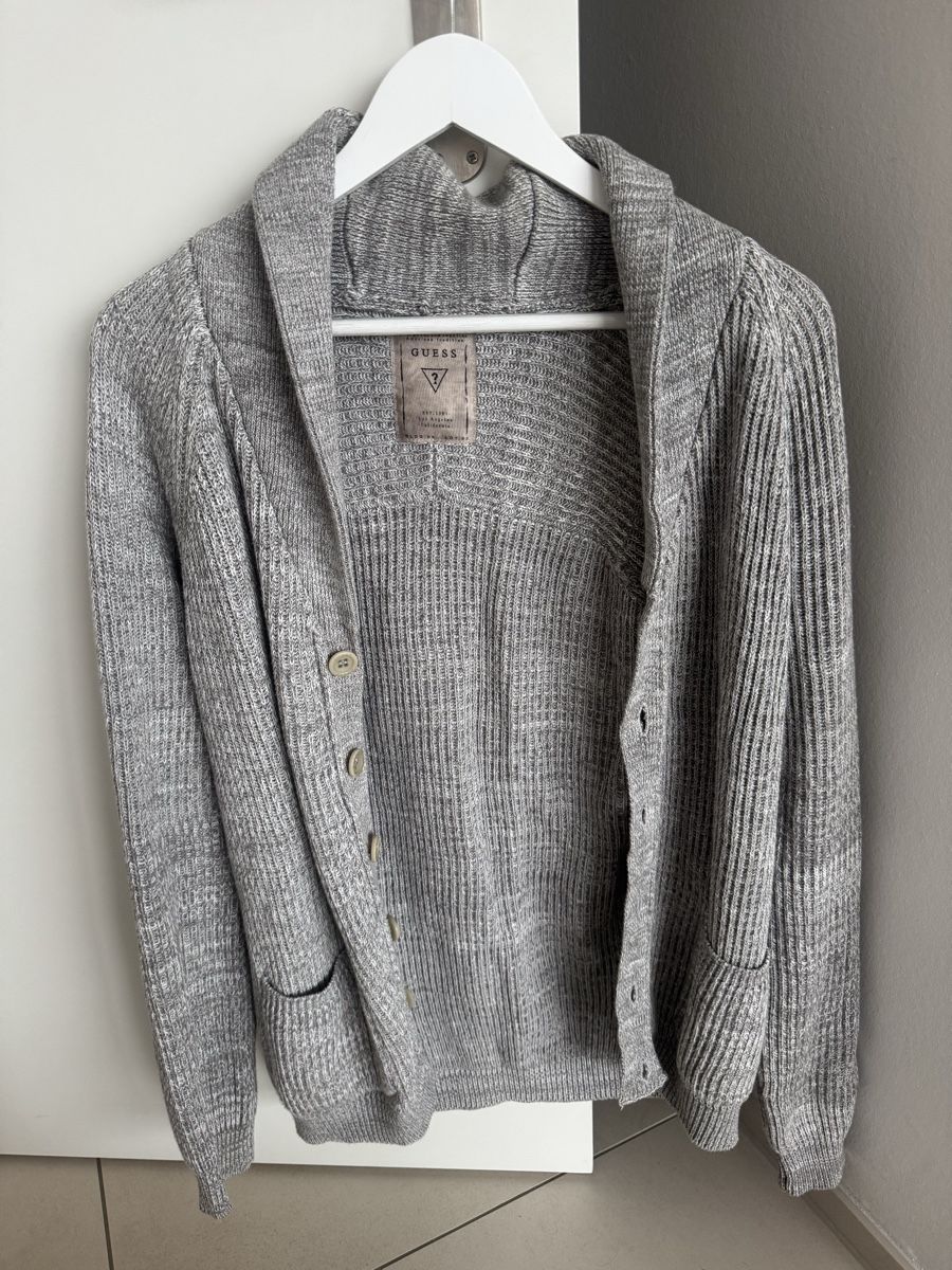 Guess Giacche: Guess Strickjacke Herren, Grösse S, Grau – Usato da Zug venduto da zla_t2vr