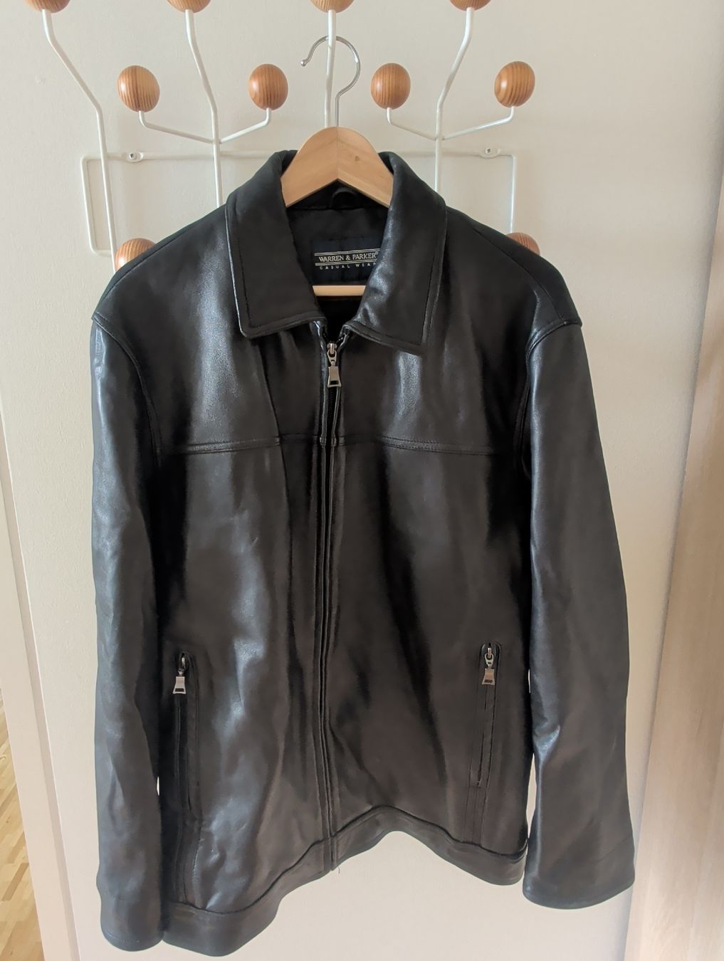 Giacche: Schwarze Lederjacke von WARREN & PARKER, Grösse L – Nuovo (secondo la descrizione) da Zürich venduto da lizzie_26