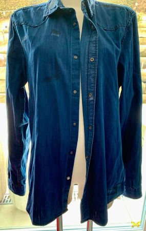 Scotch&Soda Hemd dunkelblau Gr. L Regular Druckknöpfe