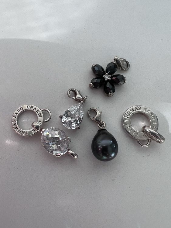 Joyería Mujer Charm Thomas Sabo Plata Ley 925 - Colgante Con Cierre Mosquetón, Regalo Perfecto Para Mujer Accesorio Plata Colgante