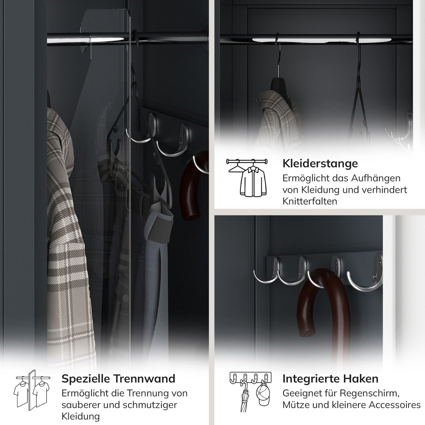 Schränke: Schliessfachschrank 2 Fächer - Grau/Grau – Neu und originalverpackt aus Wallenwil von toesstal-vertrieb 7