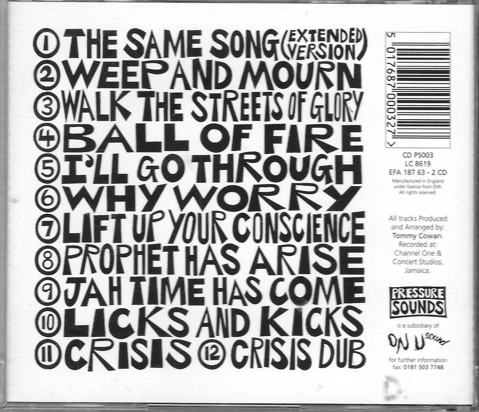 CD: ISRAEL VIBRATION  -  THE SAME SONG – Usato da Bex venduto da Giorgiob 1