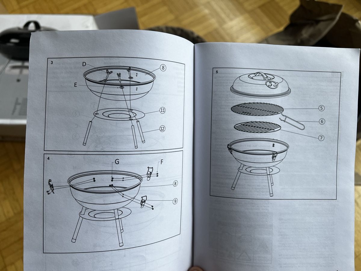 Griglie: New Charcoal BBQ Grill - 34cm Diameter – Nuovo e nell'imballaggio originale da Basel venduto da EAC_iv 6