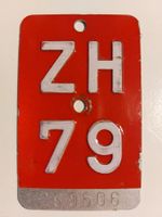 Velonummer ZH 79 plaque Velo