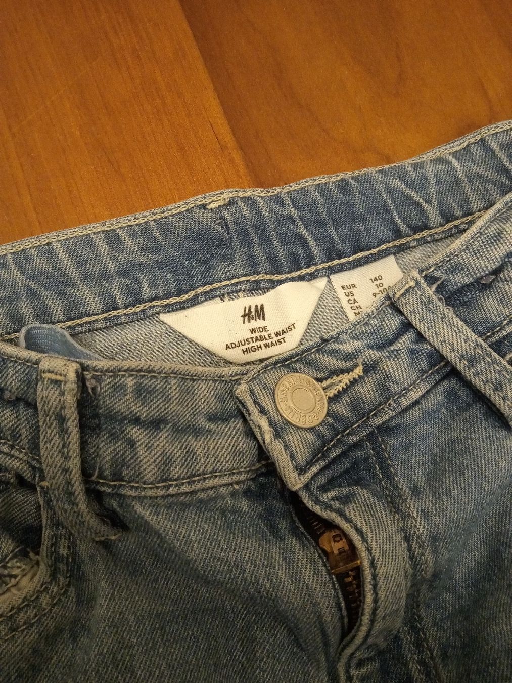 H&M Pantaloni: H&M Jeans, Wide Leg, Gr. 140, hellblau – Usato da Büren SO venduto da swelch 2