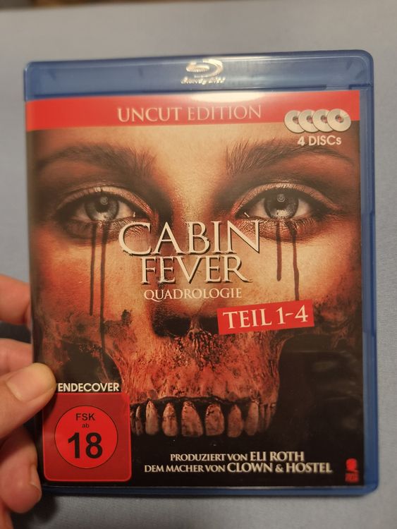 Cabin Fever Blu Ray Box, alle 4 Filme unzensiert (Neu (gemäss ...