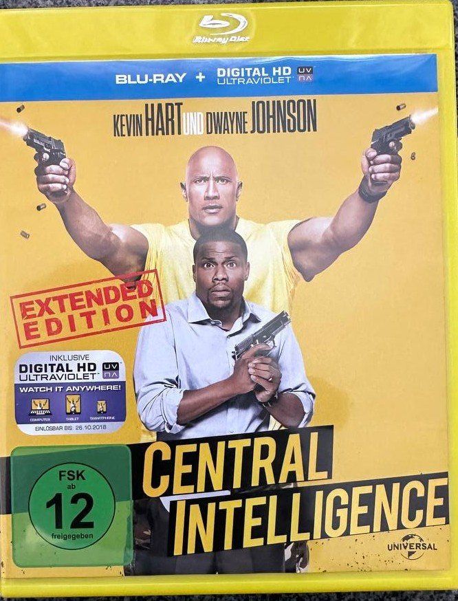 Tous les DVDs: Central Intelligence Blu-ray Extended Edition – D'occasion à Beringen par Mantafisch1