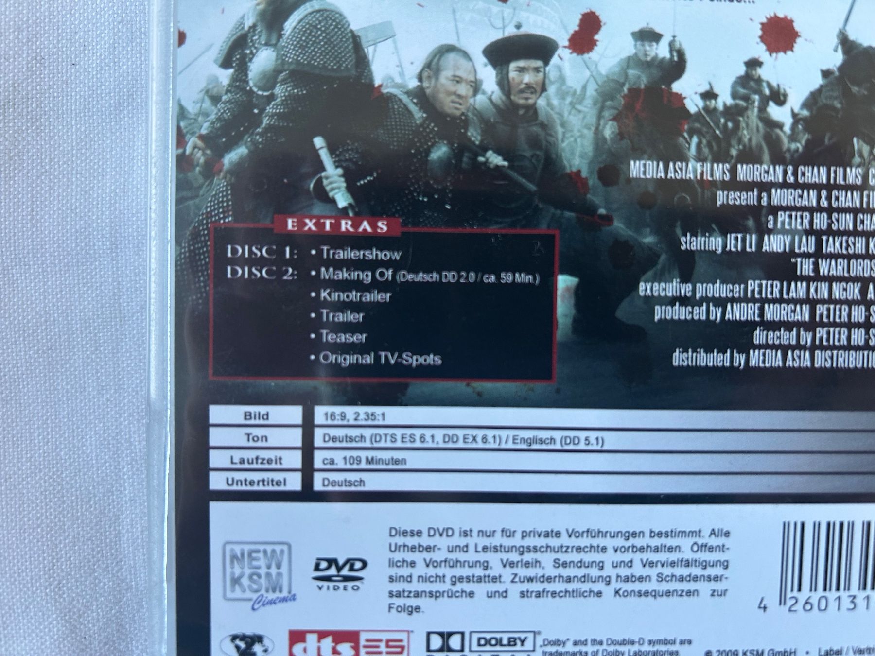 Tutti i DVDs: DVD "Warlords" Kriegs-Drama – Usato da Sierre venduto da sevenworlds 3