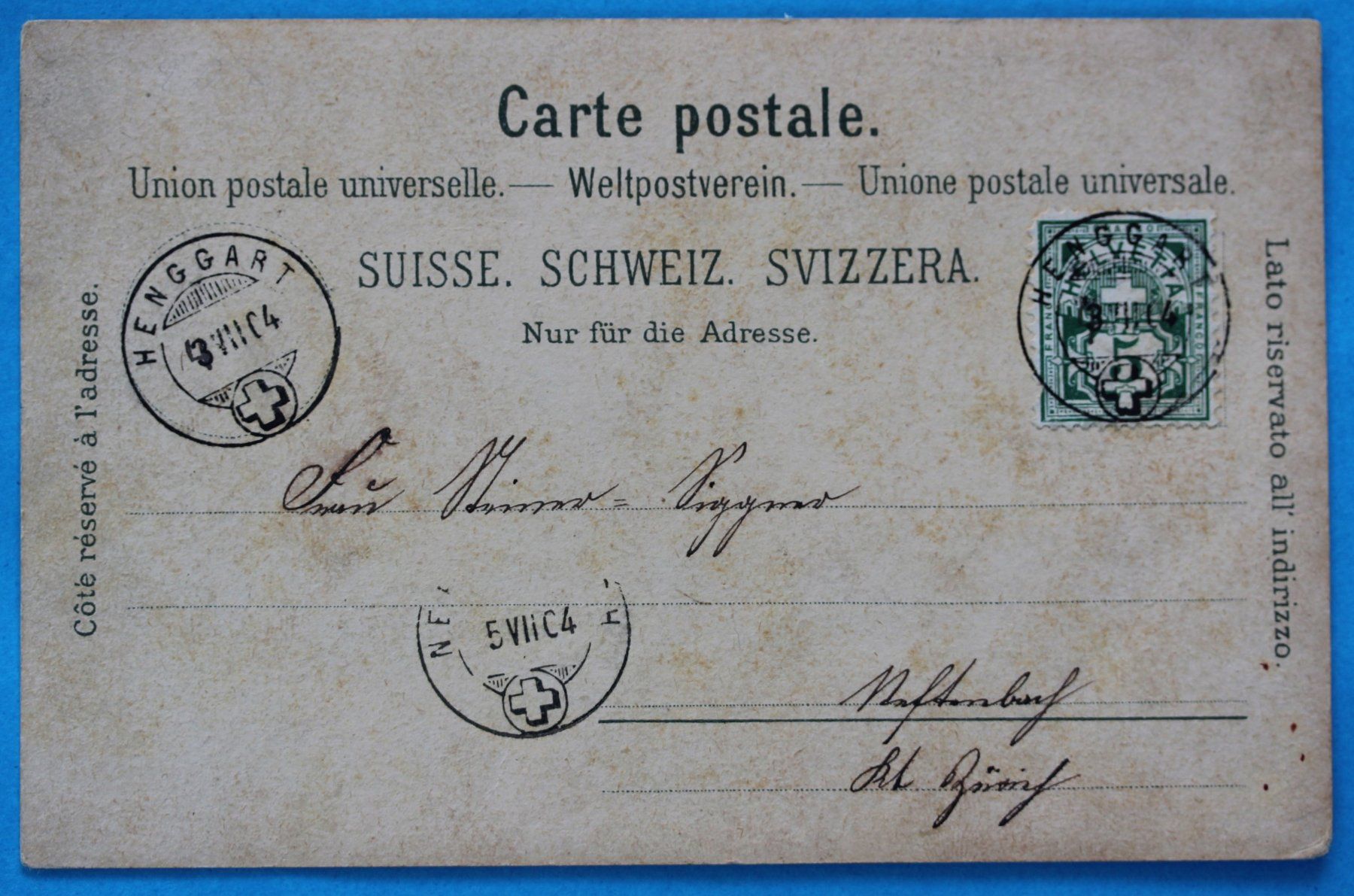 Ansichtskarten: HENGGART LITHO AK – Gebraucht aus Lotzwil von pirolh 1