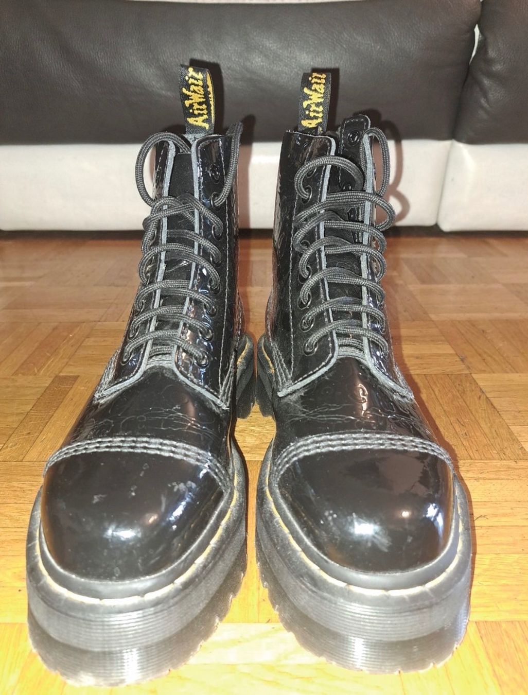 Dr. Martens Damenschuhe: Dr. Martens Sinclair Plateformes Noir Vernis - Pointure 38 – Neu (gemäss Beschreibung) aus Chavannes-Renens von Angelique2022