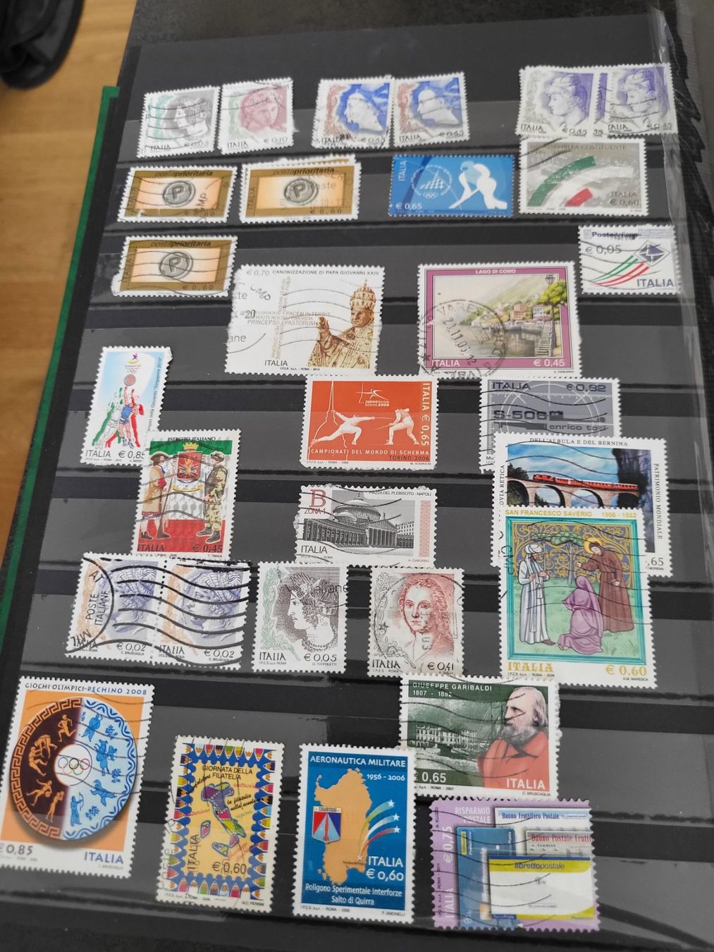 Alle Briefmarken: Sammlung Album - Italien – Gebraucht aus Rümlang von Turrin 9