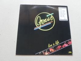 LP Oestereich Rock Band Opus 1984 Welthit Live is Life
