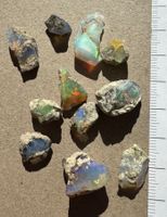 Opale aus Welo Mine  Aethiopen - BEAUTY   Splitter roh  Opal