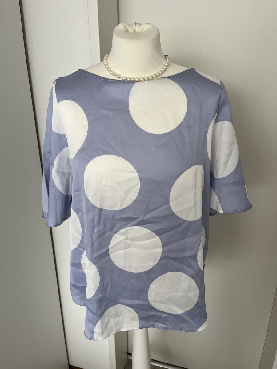 Mango Camicette: Mango Bluse, Grösse S, hellblau mit grossen Punkten – Nuovo (secondo la descrizione) da Rüfenacht venduto da lilly_67