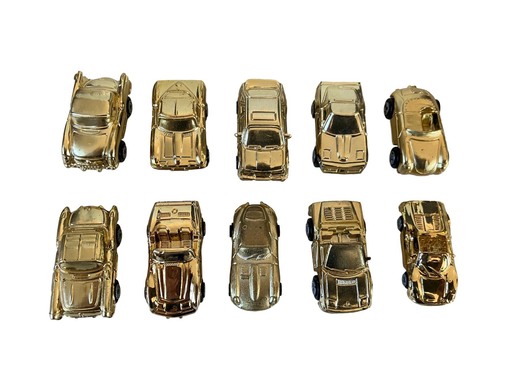 Micro Machines Giocattoli: Complete Micro Machines Mail-Away Gold Chrome set – Usato da Uster venduto da TricottetCollection