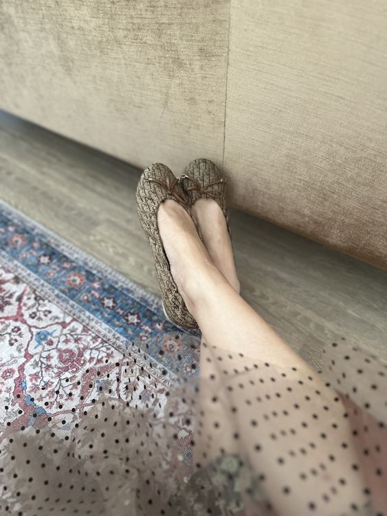 Dior Damenschuhe: CHRISTIAN DIOR oblique logo zen ballerinas, 38 – Neu (gemäss Beschreibung) aus Wermatswil von Alkinoe 9