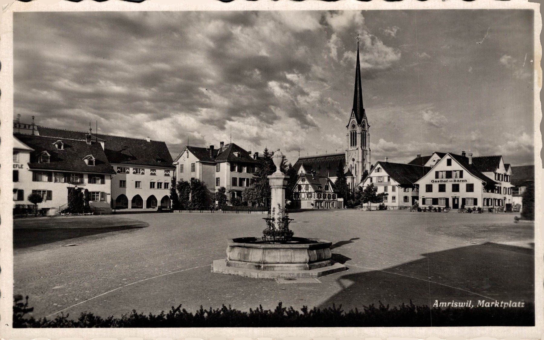 Ansichtskarten: Amriswil. Marktplatz – Gebraucht aus Bronschhofen von Astore