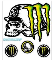 Monster Energy Aufkleber Sticker 4teilig NEU