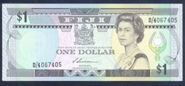 Fiji 1 Dollar 1987 P-86a UNC