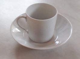 Langenthaler Porzellan Espresso Tasse mit Unterteller