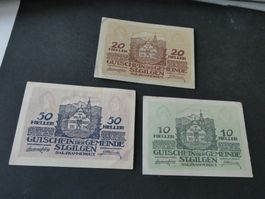Oesterreich, St. Gilgen    - Notgeldscheine