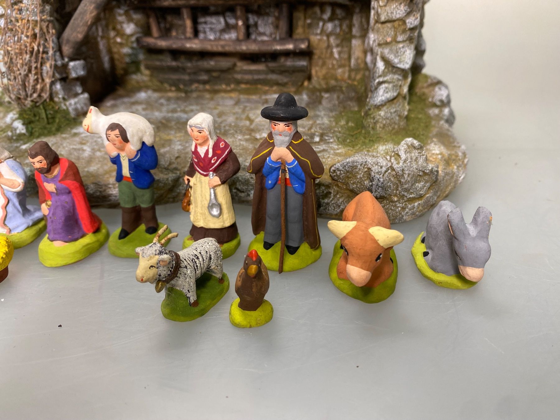 Tutte le decorazioni: Weihnachtskrippe aus Frankreich - Santons de Provence – Usato da Luzern venduto da altwarenhandel 3