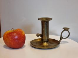 Antiker Messing Kammerleuchter um 1900