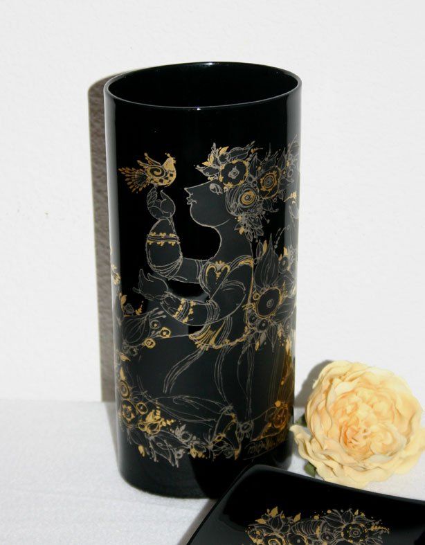 Rosenthal Vasi & Recipienti: 2 TeileRosenthal Studioline Vase 25 cm& Schale, BjörnWinblad – Usato da Weggis venduto da Mylemontree 2