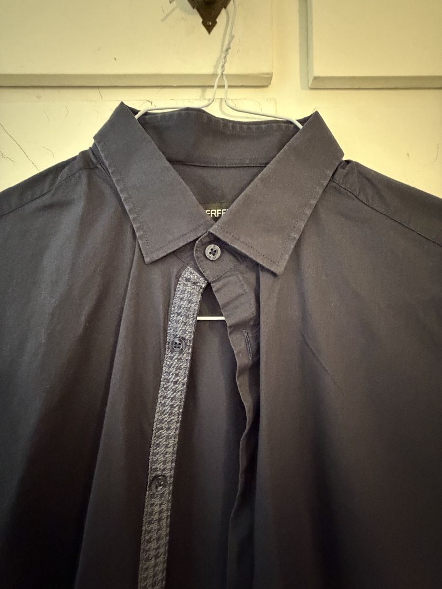 Karl Lagerfeld Hemden: Camicia Uomo TG 41 blu cotone 95% 5% elastan nuova – Gebraucht aus Lugano von can_xdd8 5