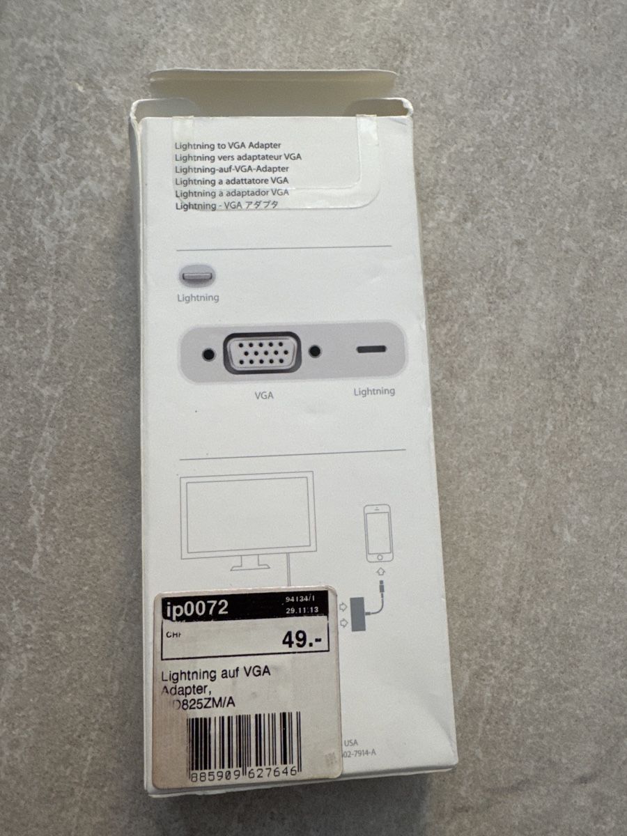 Apple Lecteurs & Adaptateurs: Apple Adapter – Neuf avec emballage d'origine à Buttikon SZ par alf_g6sd 1
