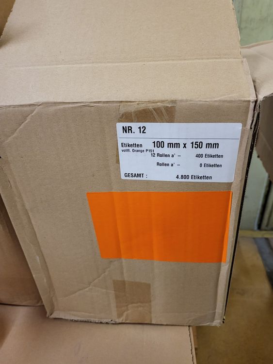 Zega-labels Thermotransfer Etiketten 100x150mm - 1.000 Stück Stark Haftend Mit Perforation