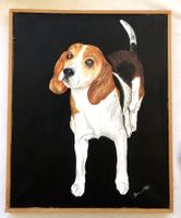 Beagle - Ölgemälde auf Leinwand - Original Kunstwerk