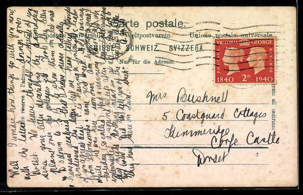 Cartoline postali: AK Andermatt, Kriegskaserne, 1940 – Usato da Berlin venduto da bartko-reher 1