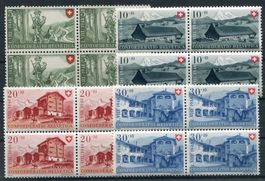 1948 Pro Patria Viererblock Postfrisch