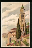 Morcote, Chiesa, Kirche mit Blick auf de