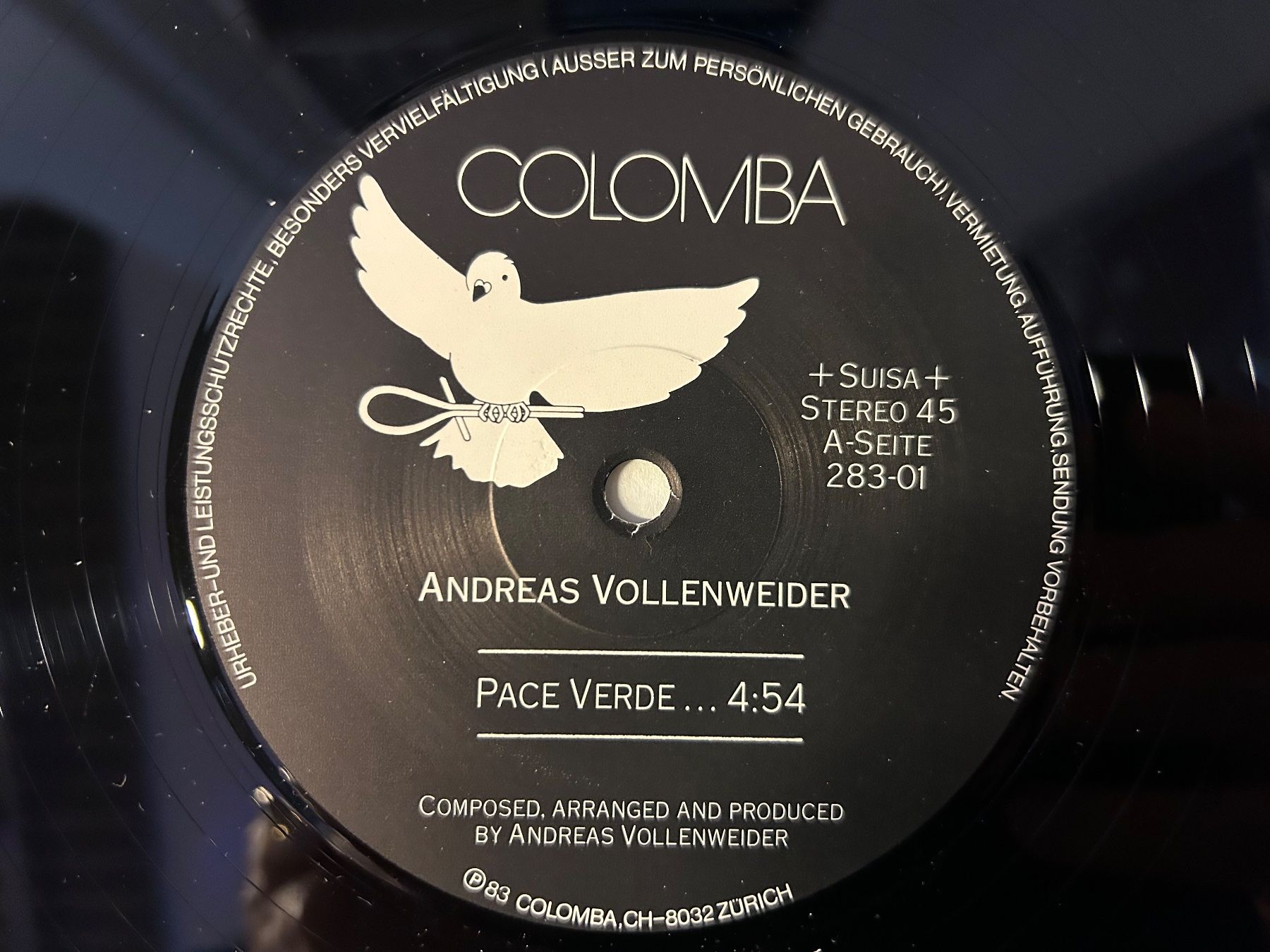 Dischi in vinile: Andreas Vollenweider - Pace Verde, Vinyl Maxi Schallplatte – Usato da Aesch BL venduto da BernisFlomi 2