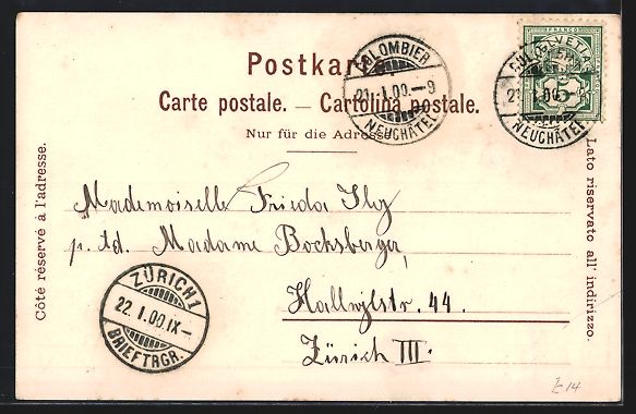 Cartoline postali: Litho Bern, Bahnhof, Ortsansicht mit Br – Usato da Berlin venduto da bartko-reher 1
