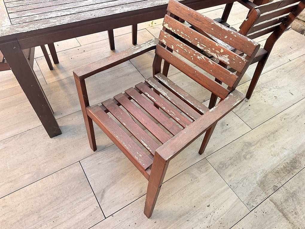 Tavoli: Table bois + 5 chaises - 180 x 100 cm  – Usato da Essertines-Yverdon venduto da Clem_R 1