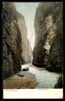 AK Meiringen, Idylle in der Aareschlucht