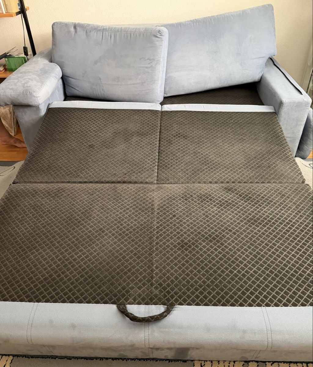 Divani: Schlafsofa blau 2-Sitzer mit Bettfunktion – Usato da Horgen venduto da CS75 2