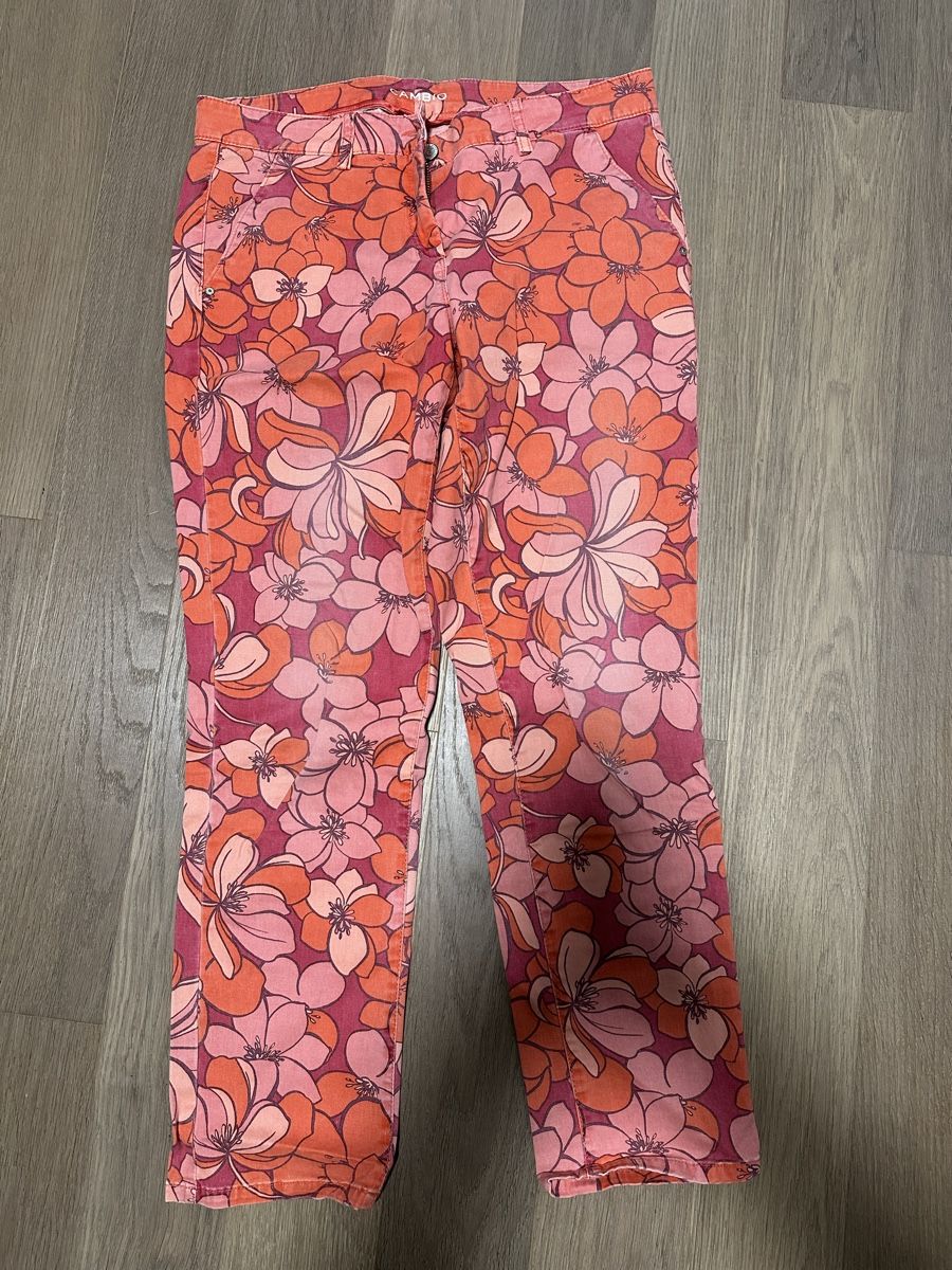 Cambio Pantaloni: Cambio Hose, Gr. 38, Sommerlook, Blumenmuster – Usato da Zürich venduto da Schoekin
