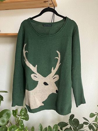 Pullover M, Motiv Hirsch